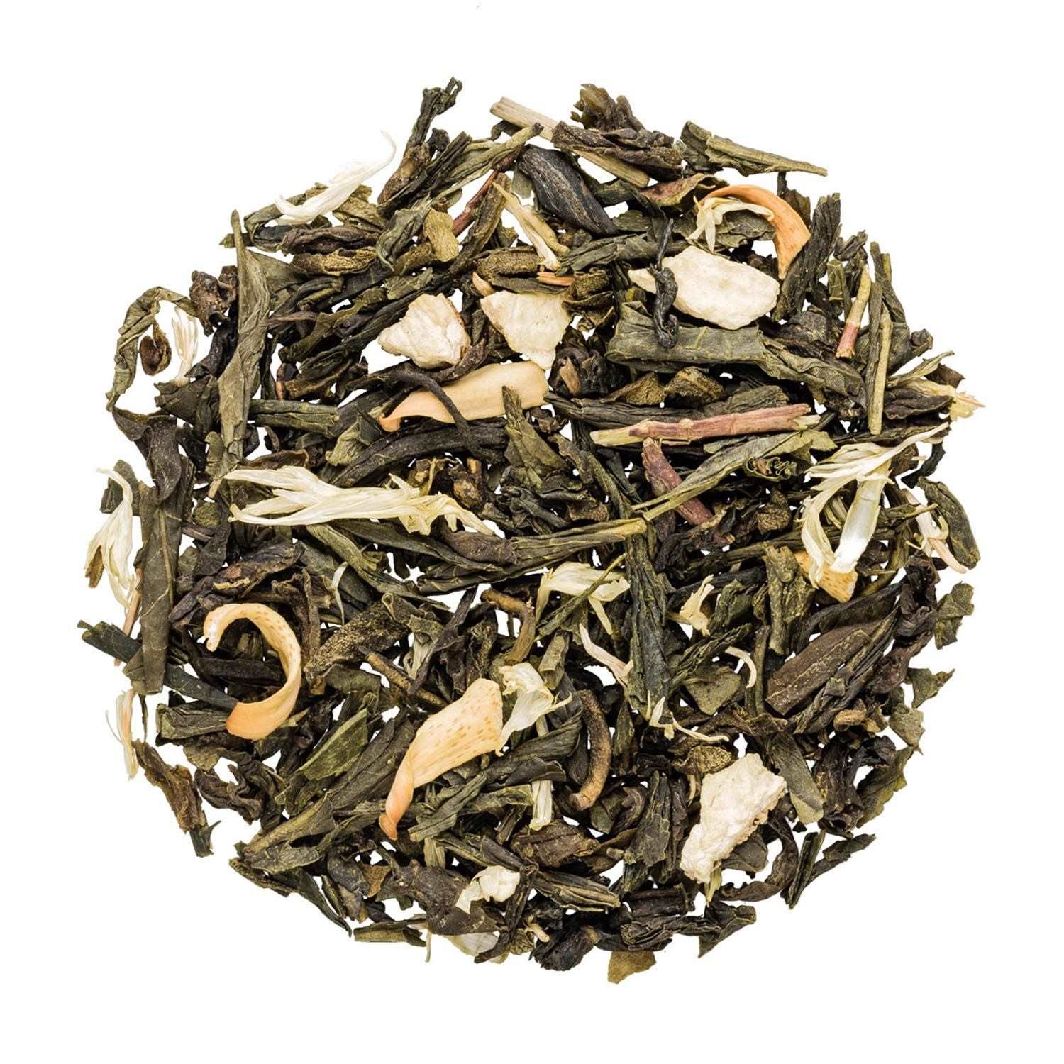 Lose Mischung aus grünem Tee mit Jasmin und Früchten