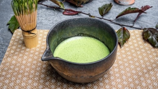 Matcha Matchaschale mit grünem Matchatee