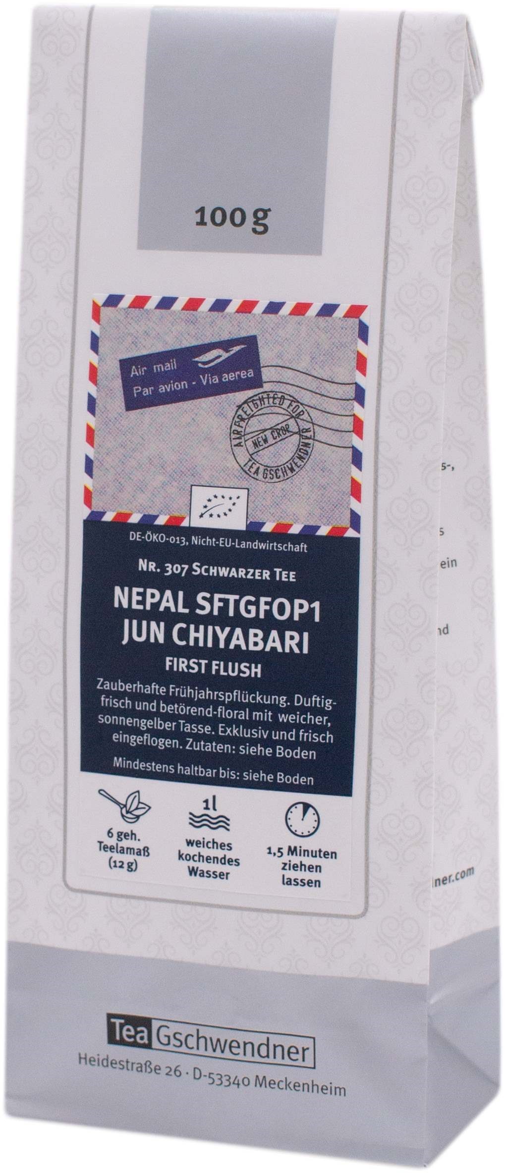 Airfreighted Nepal SFTGFOP1 Jun Chiyabari First Flush organic