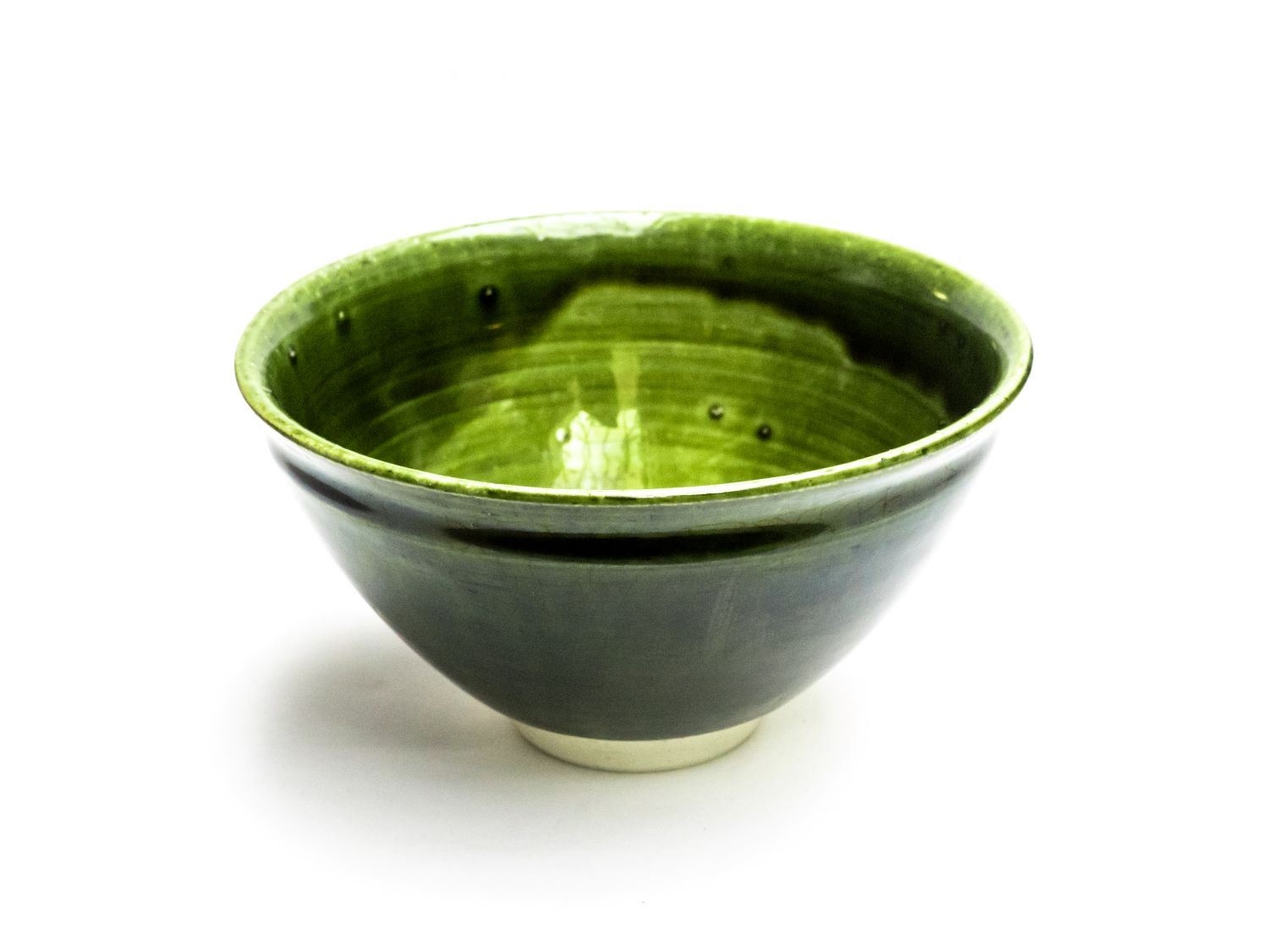 Japan Oribe green Tenmoku Matcha-Schale