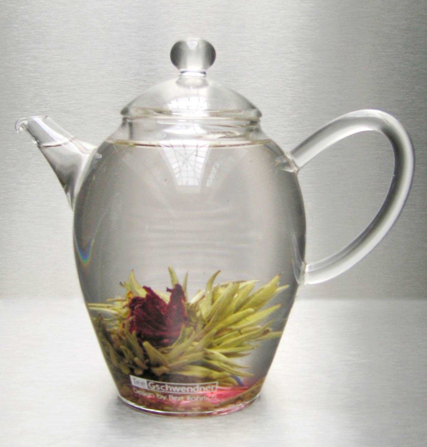 Cadeau théière et 4 Fleurs de thé blanc Bio