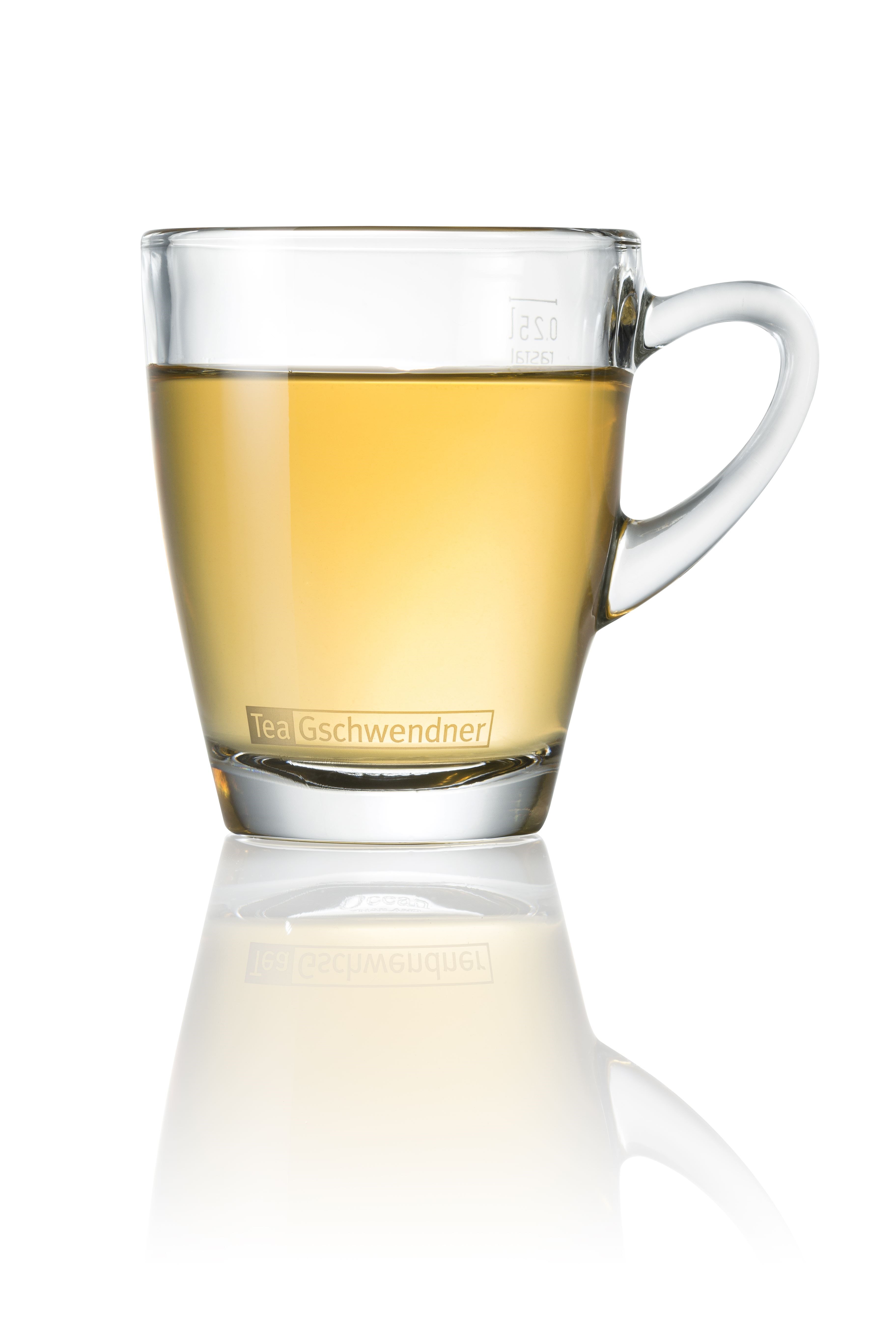 Tasse Green Manjolai BIO Grüntee, gelbgrüne Tassenfarbe