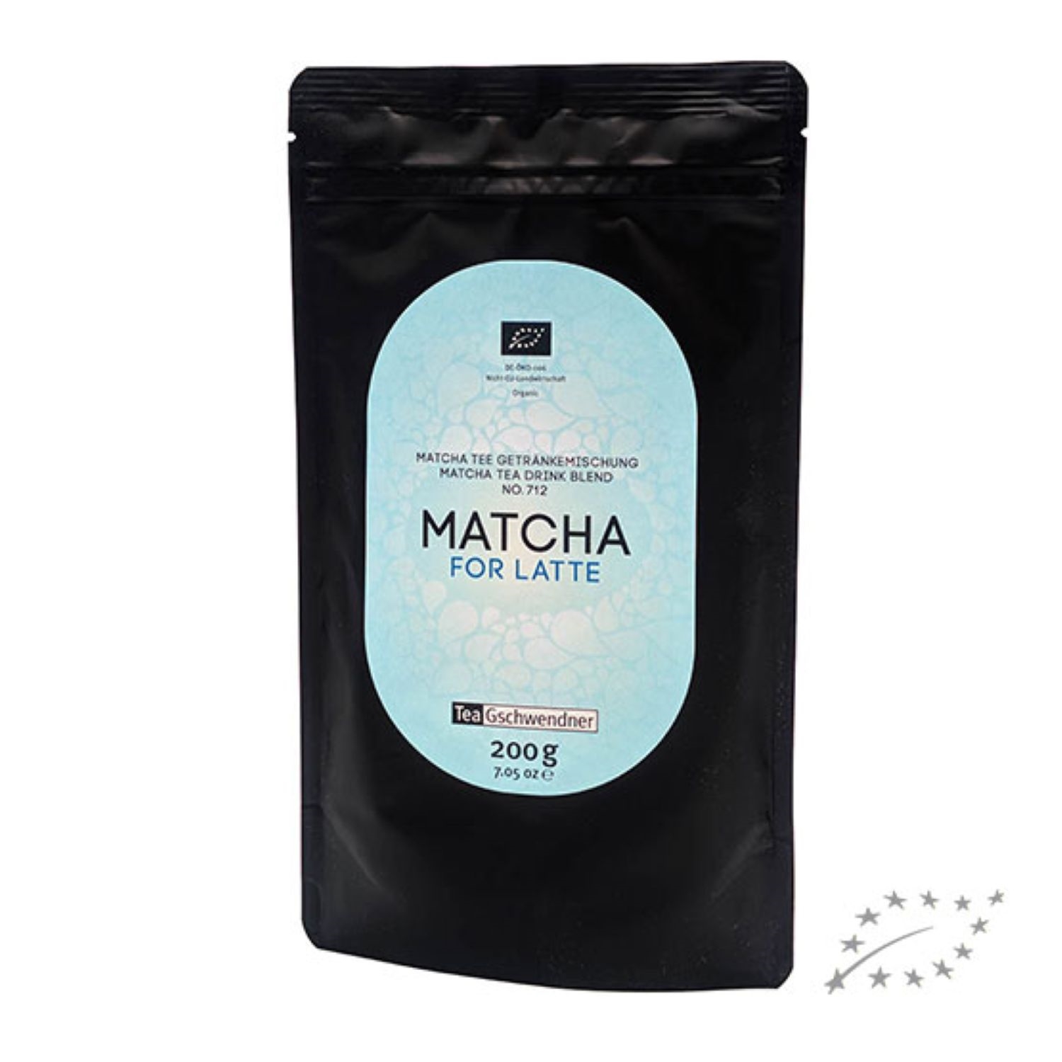 Schwarze Packung Matcha for Latte Tee, 200g