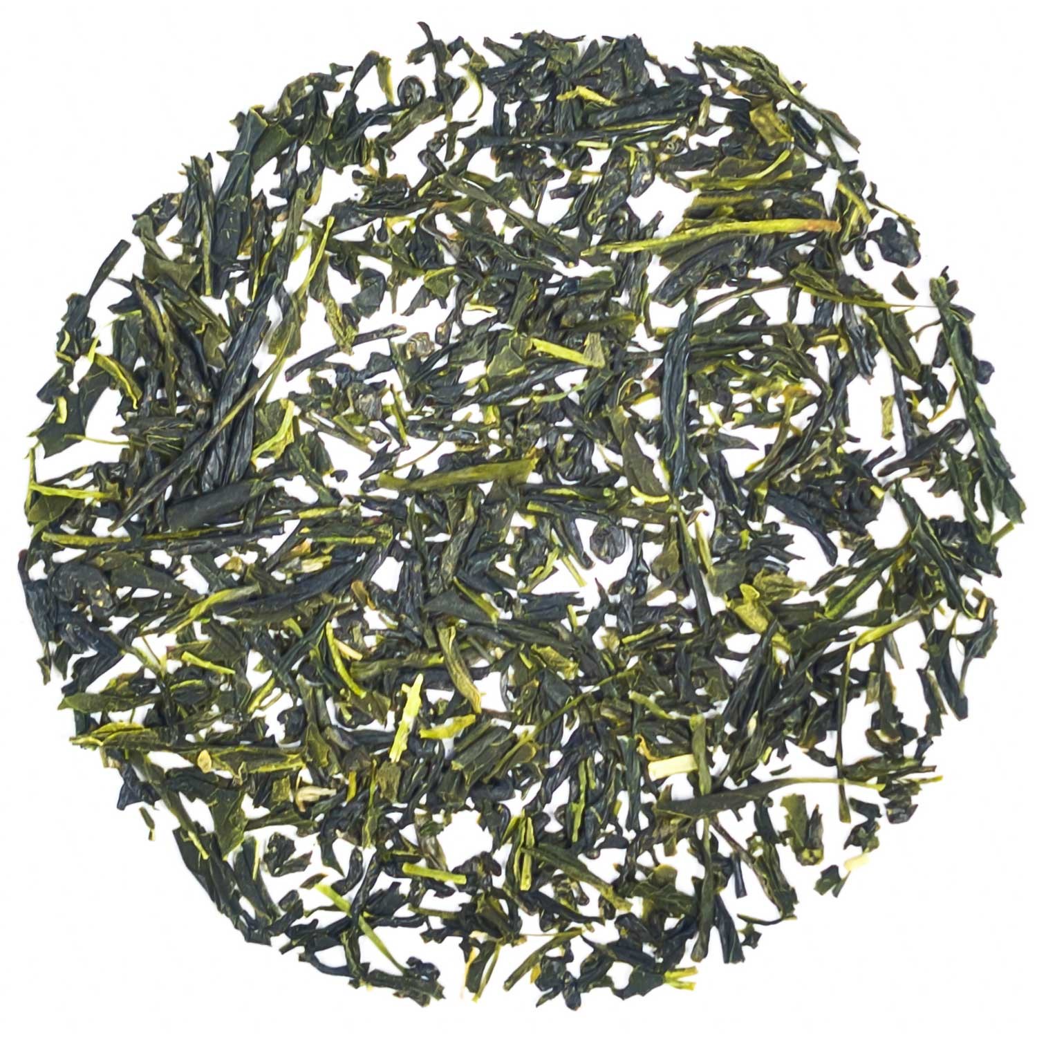 Lose japanische Sencha Grünteeblätter