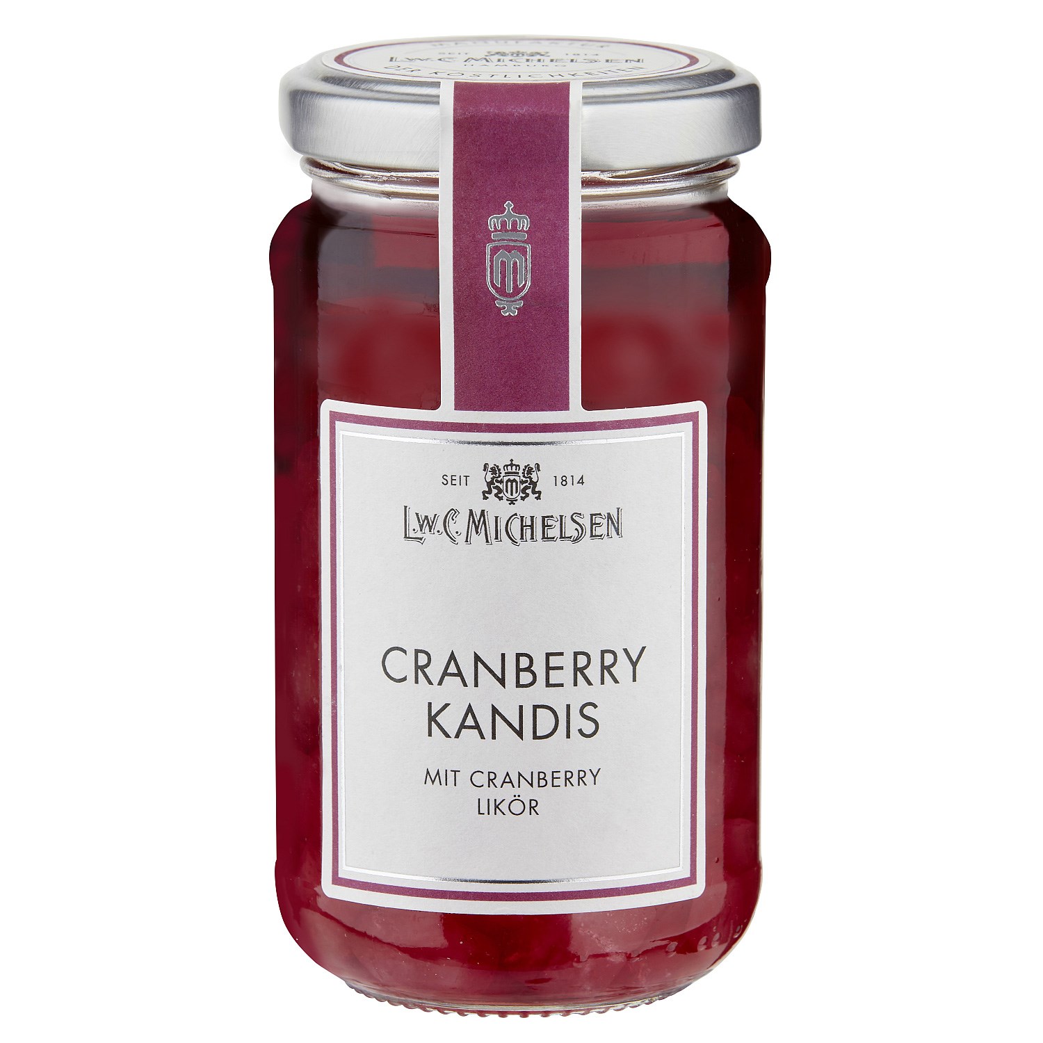 Glas L.W.C. Michelsen Cranberry Kandis mit Likör