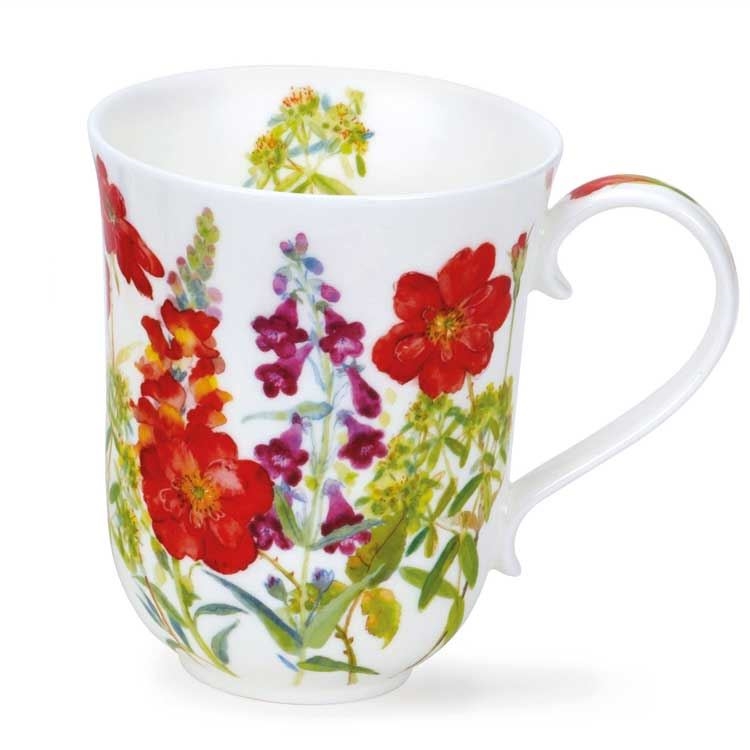 Dunoon Becher Braemar Cottage Flowers red