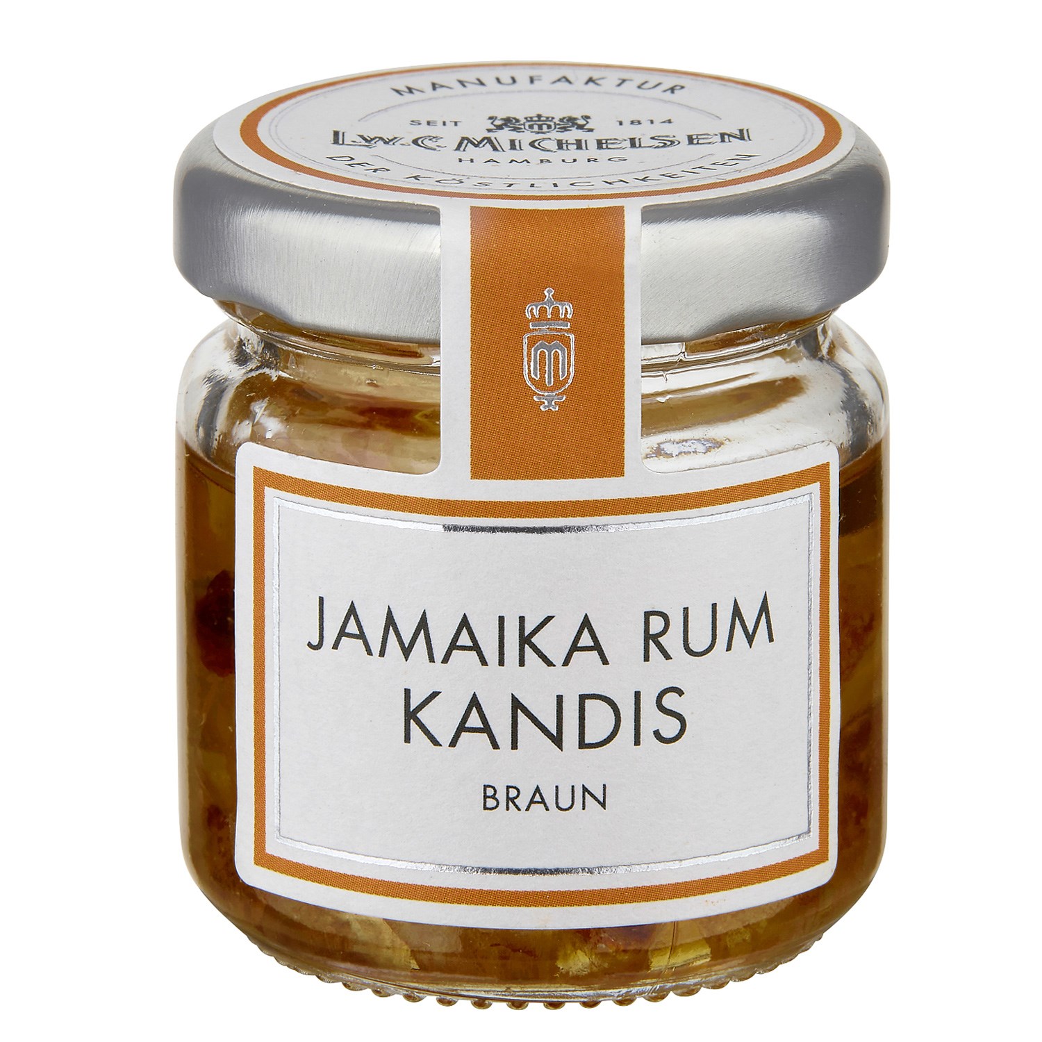 Glas L.W.C. Michelsen Jamaika Rum Kandis braun