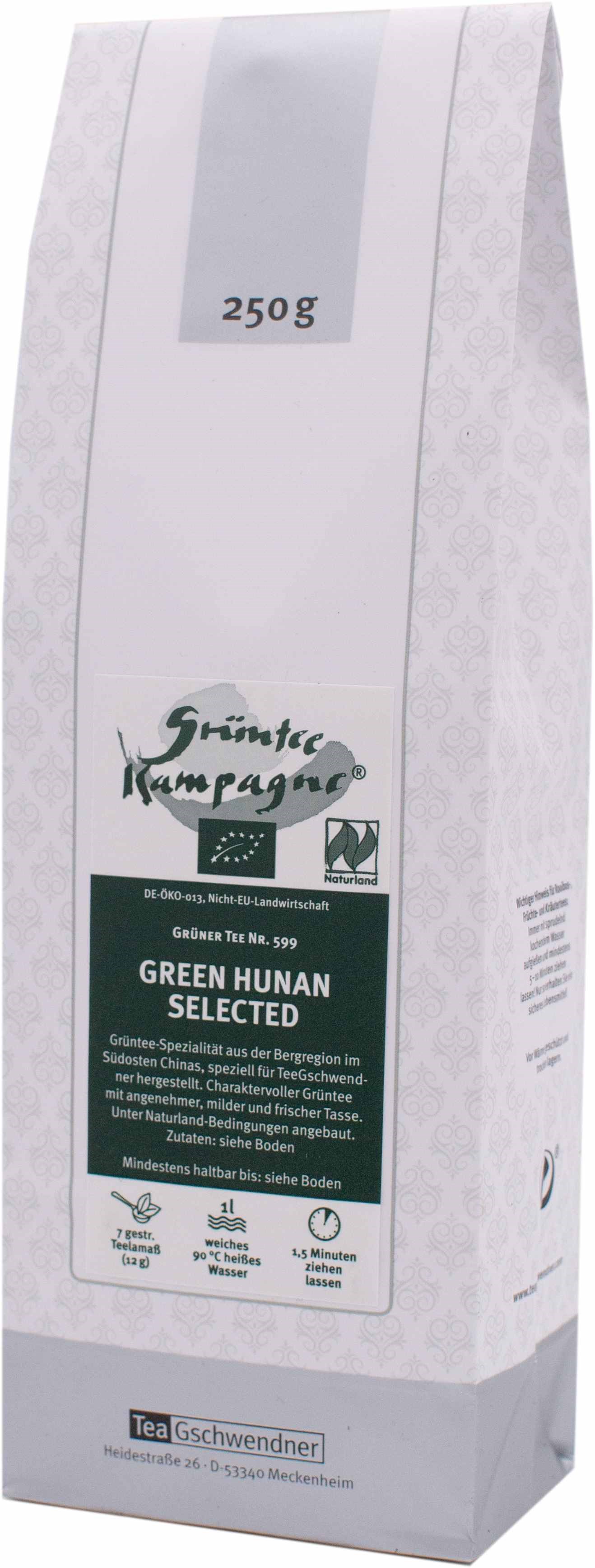 Green Tea Campaign Green Hunan Selected organic