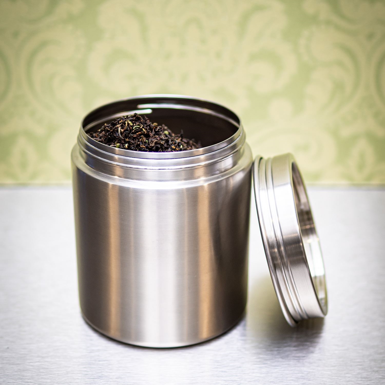 UNPACKAGED Tea Tin stainless steel  