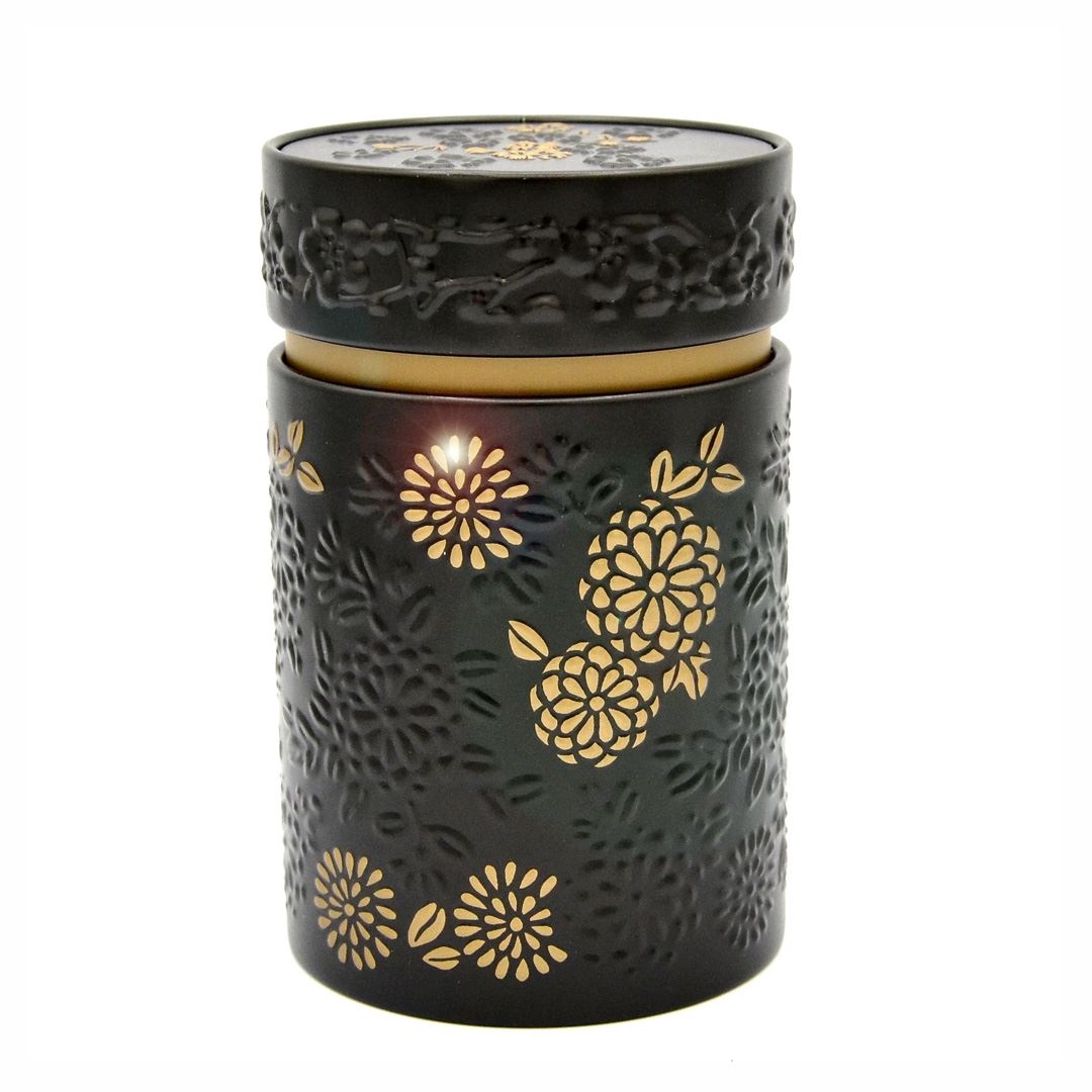 Tea Tin Eigenart "Yumiko" 150g black